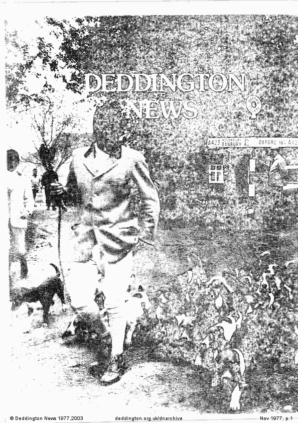 Deddington News November 1977, p.1