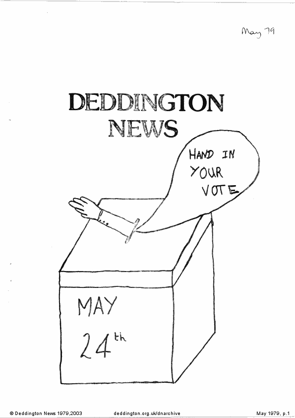 Deddington News May 1979, p.1