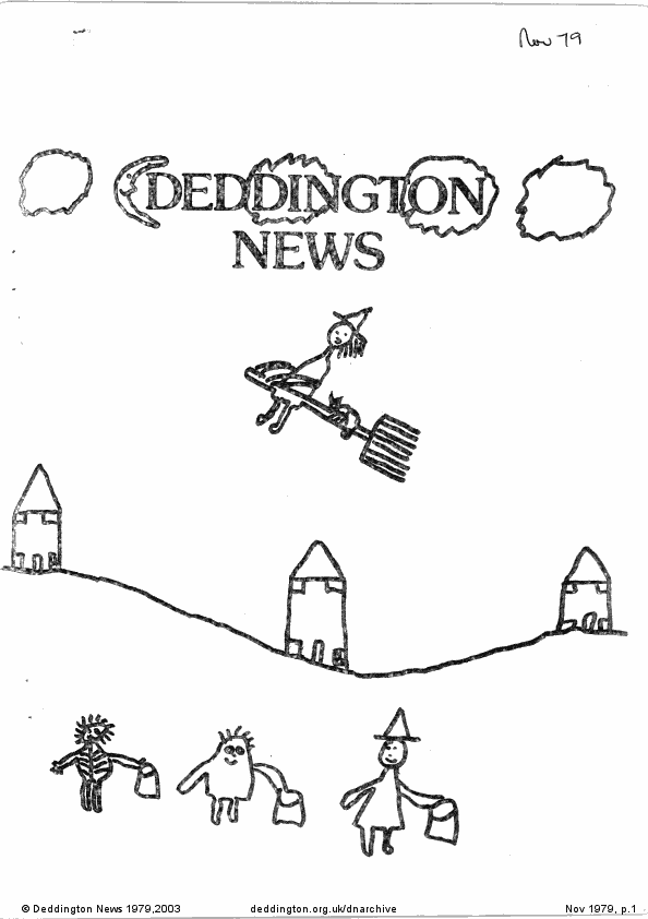 Deddington News November 1979, p.1