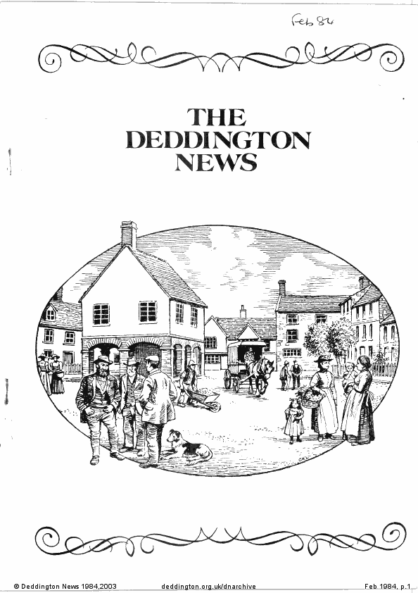 Deddington News February 1984, p.1