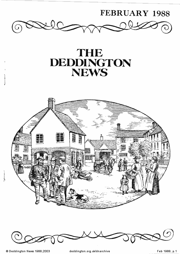 Deddington News February 1988, p.1