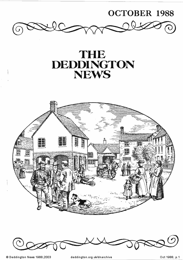 Deddington News October 1988, p.1