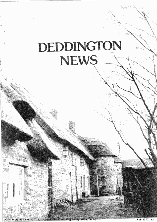 Deddington News February 1977, p.1