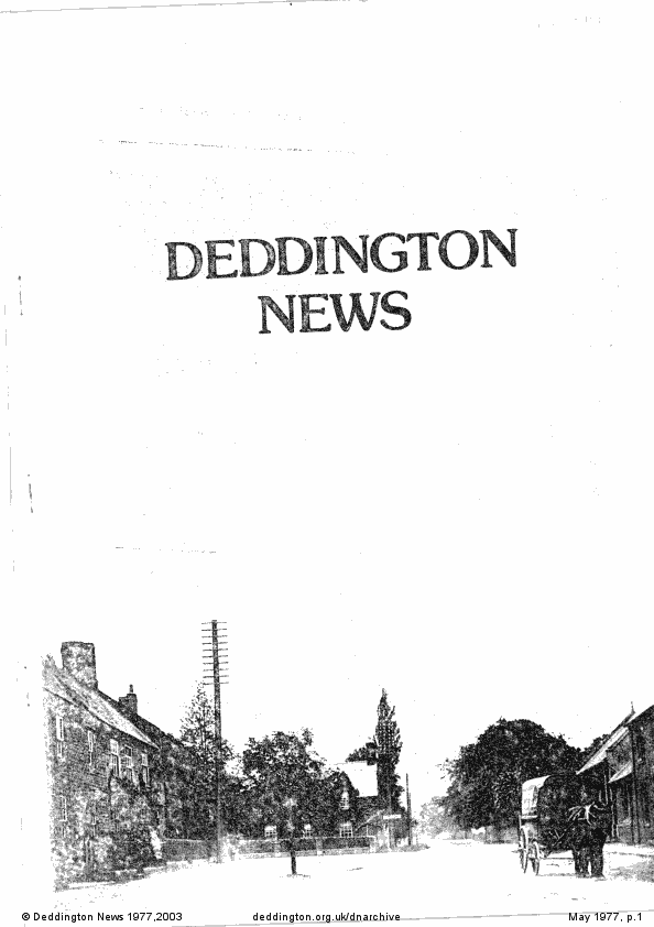 Deddington News May 1977, p.1