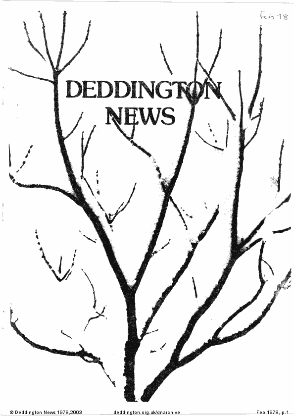 Deddington News February 1978, p.1