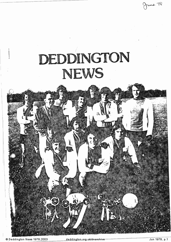 Deddington News June 1978, p.1