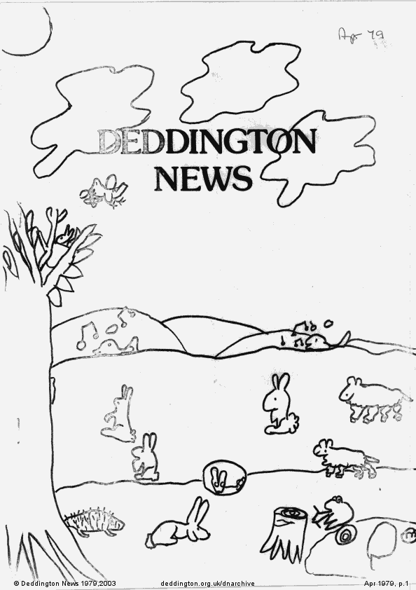 Deddington News April 1979, p.1