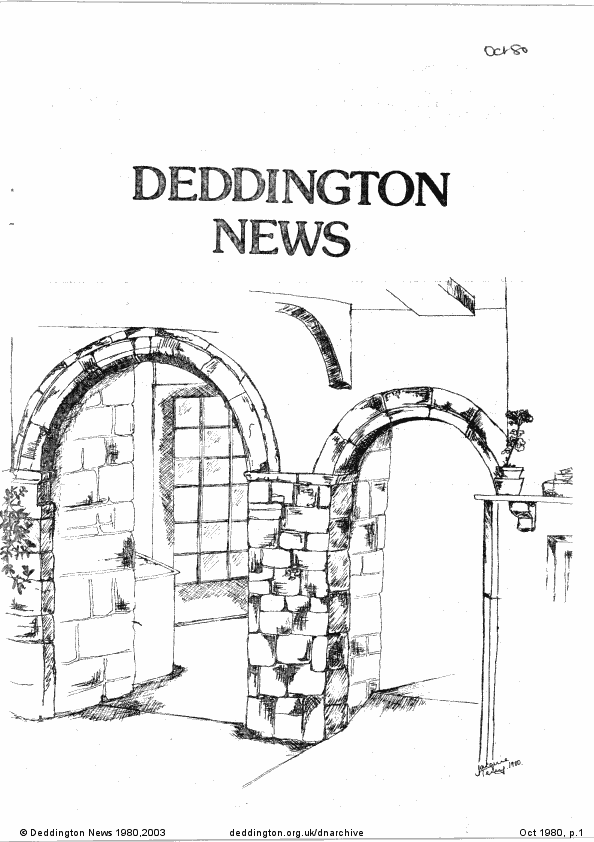 Deddington News October 1980, p.1