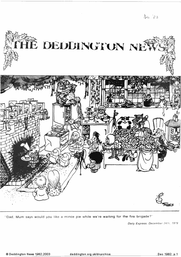 Deddington News December 1982, p.1