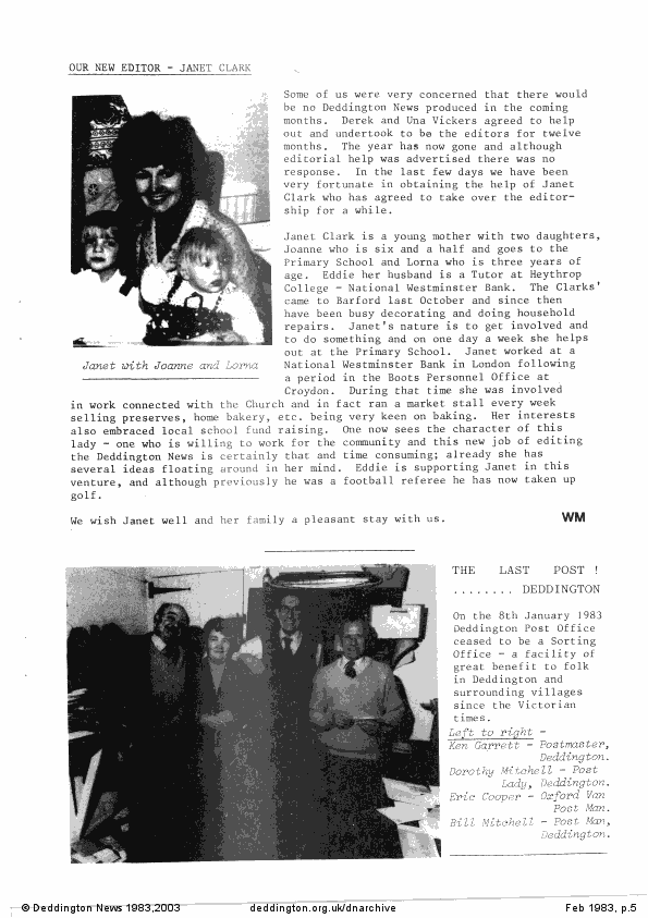 Deddington News February 1983, p.5