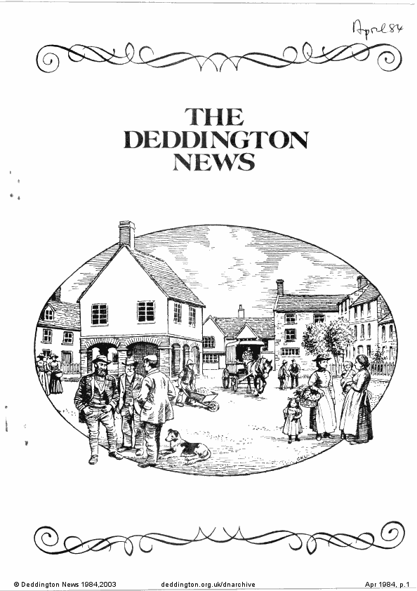 Deddington News April 1984, p.1