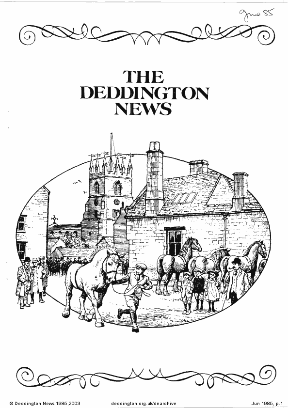 Deddington News June 1985, p.1