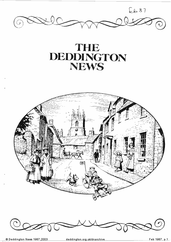 Deddington News February 1987, p.1