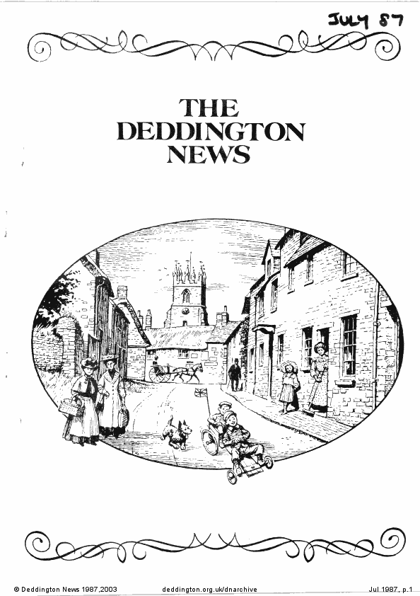 Deddington News July 1987, p.1