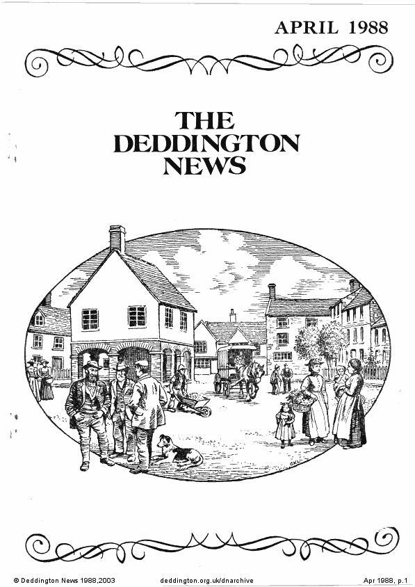 Deddington News April 1988, p.1