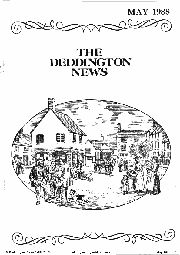 Deddington News May 1988, p.1