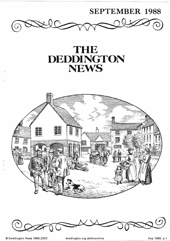 Deddington News September 1988, p.1