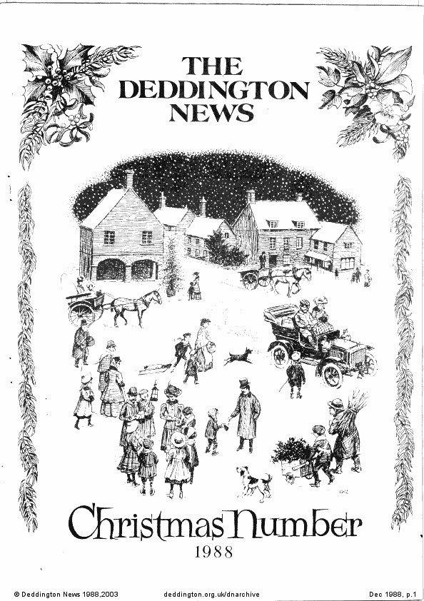 Deddington News December 1988, p.1