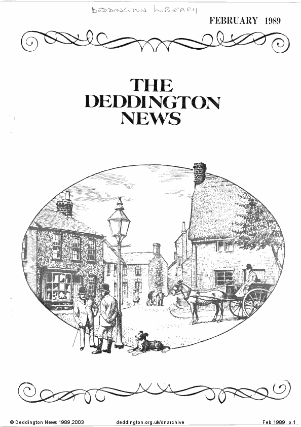 Deddington News February 1989, p.1
