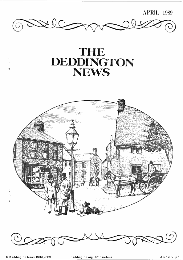 Deddington News April 1989, p.1