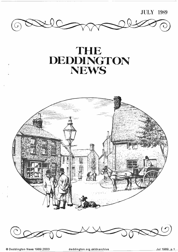 Deddington News July 1989, p.1