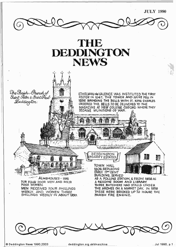 Deddington News July 1990, p.1