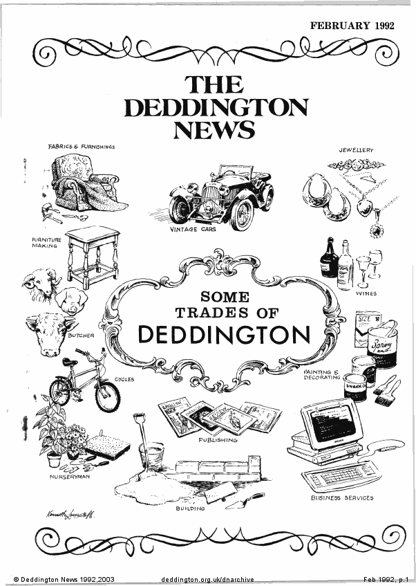 Deddington News February 1992, p.1