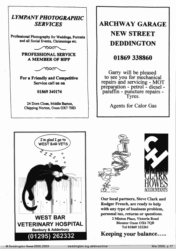 Deddington News March 2000, p.17